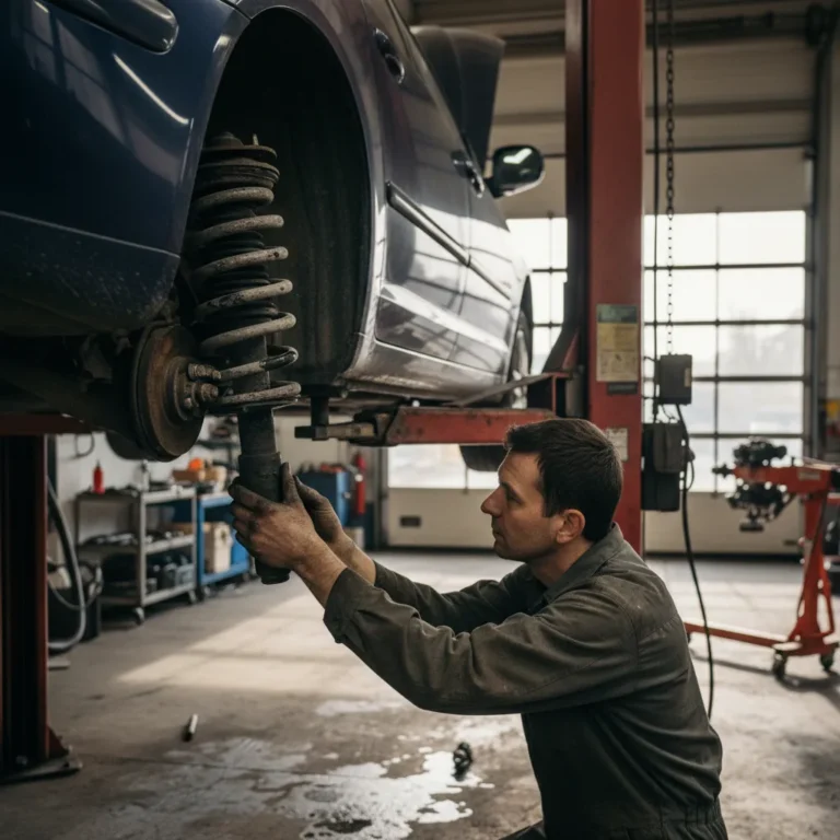 Amortisseurs : quand les changer, symptômes d’usure et prix par essieu