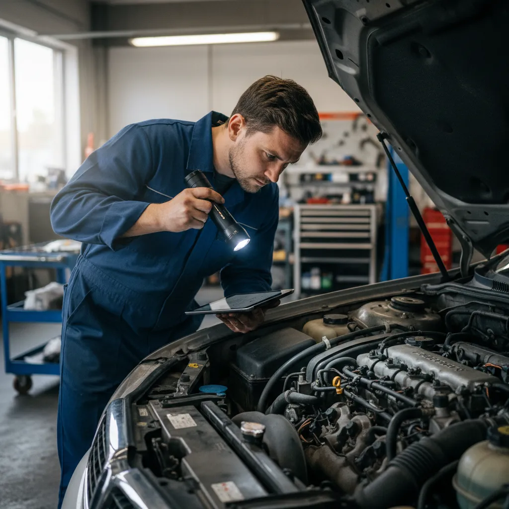 Faire vérifier une voiture d'occasion par un mécanicien avant de finaliser le financement