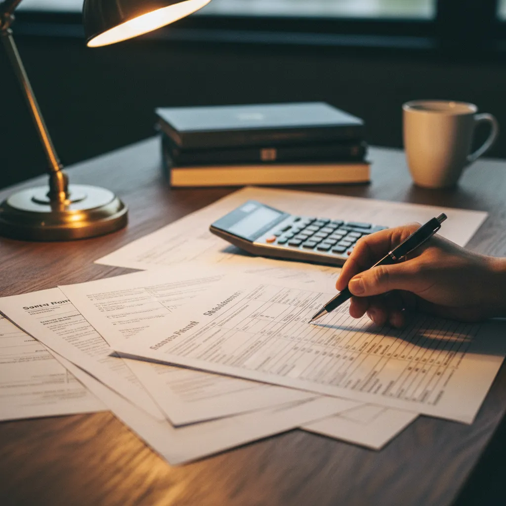 Trois ans de déclarations fiscales et des relevés bancaires propres forment la base d'un dossier convaincant