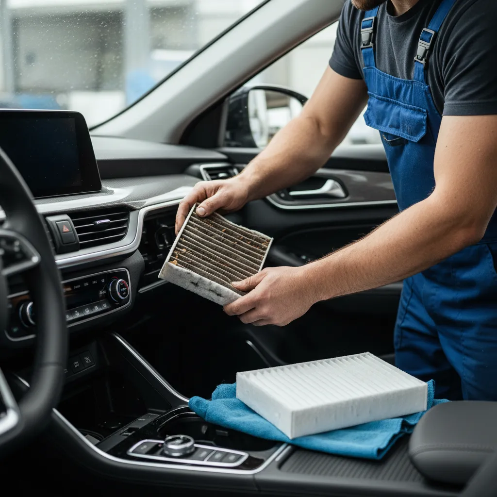 Remplacement du filtre d'habitacle, geste essentiel pour l'entretien de la climatisation