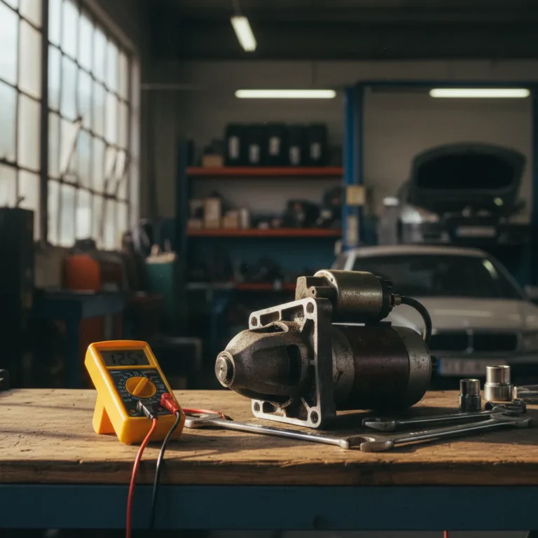 Démarreur en panne : symptômes, test au multimètre et coût de remplacement