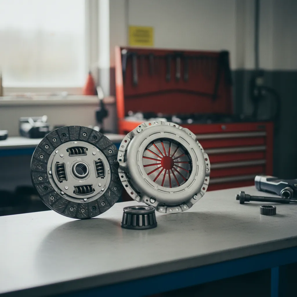 Kit embrayage complet avec disque, mécanisme et butée de débrayage prêts à être montés