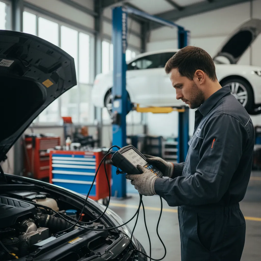Diagnostic électronique de la pression de suralimentation du turbo avec valise OBD