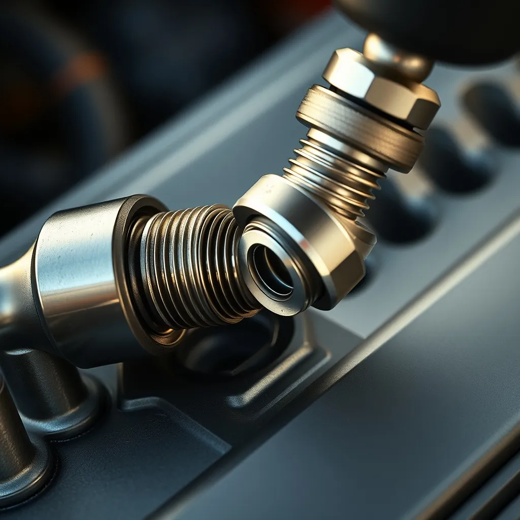 Serrage d'une bougie d'allumage à la clé dynamométrique sur une culasse aluminium