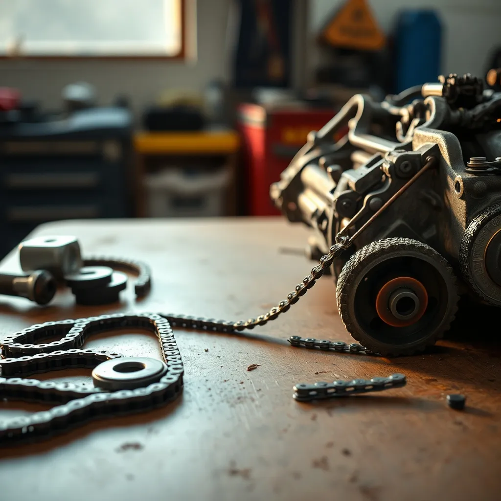 Une chaîne de distribution étirée peut provoquer un claquement dangereux pour le moteur