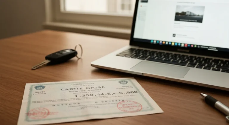 Carte grise en ligne : démarches complètes, tarifs 2026 et pièges à éviter