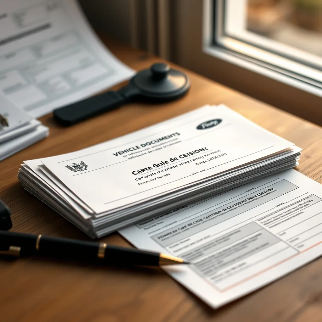 Les documents obligatoires pour la cession doivent être rassemblés avant la mise en vente