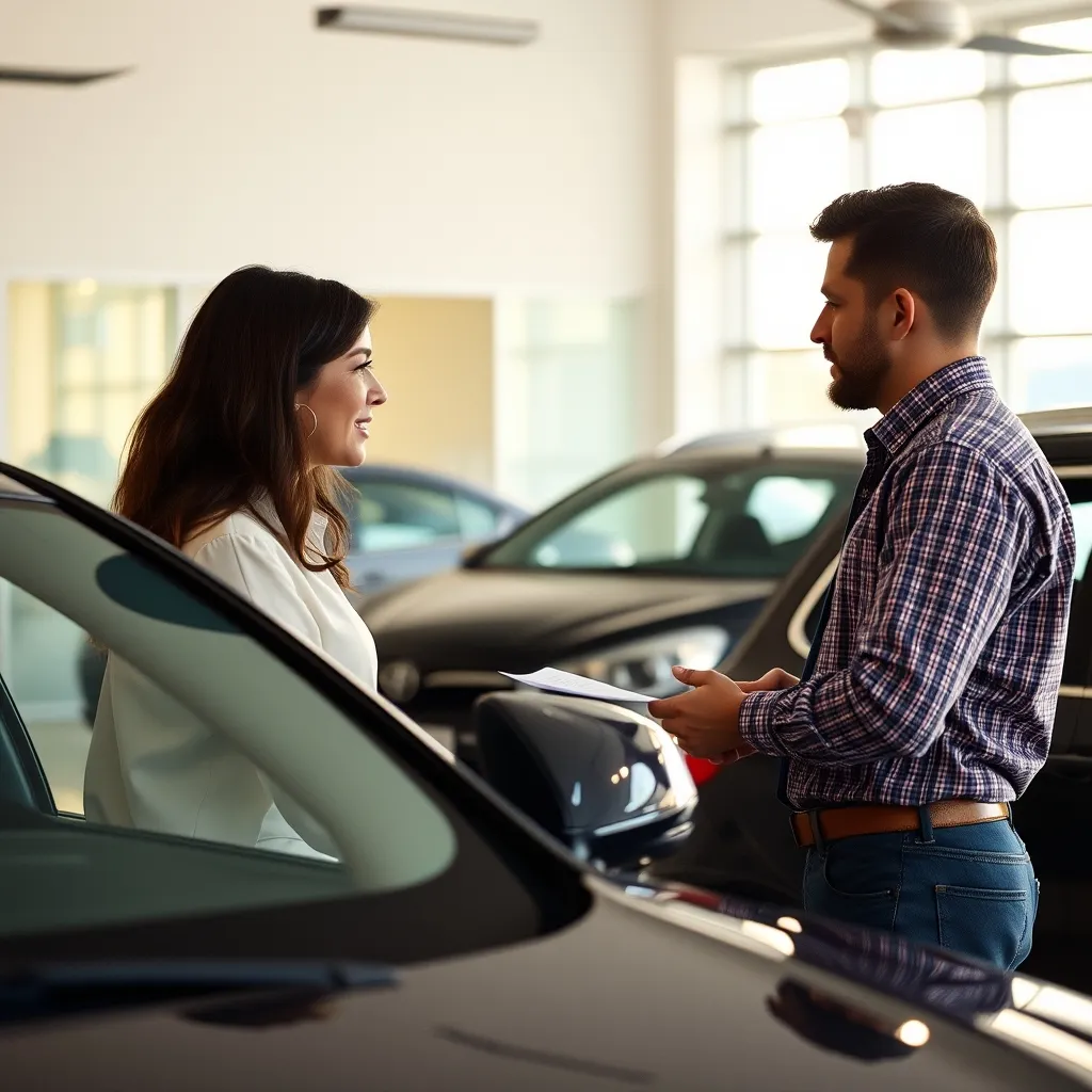 Discussion avec un conseiller avant la signature du prêt auto