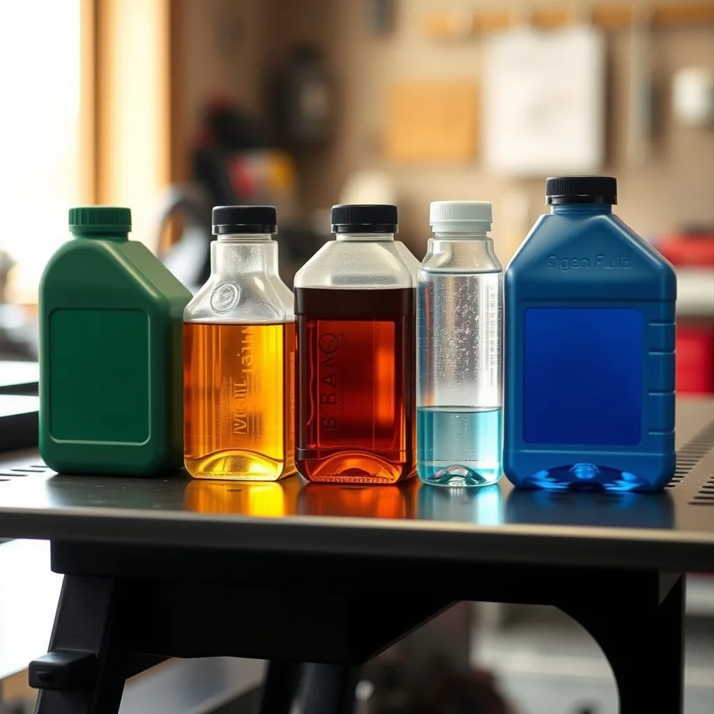 Chaque liquide automobile possède une couleur et une texture caractéristiques