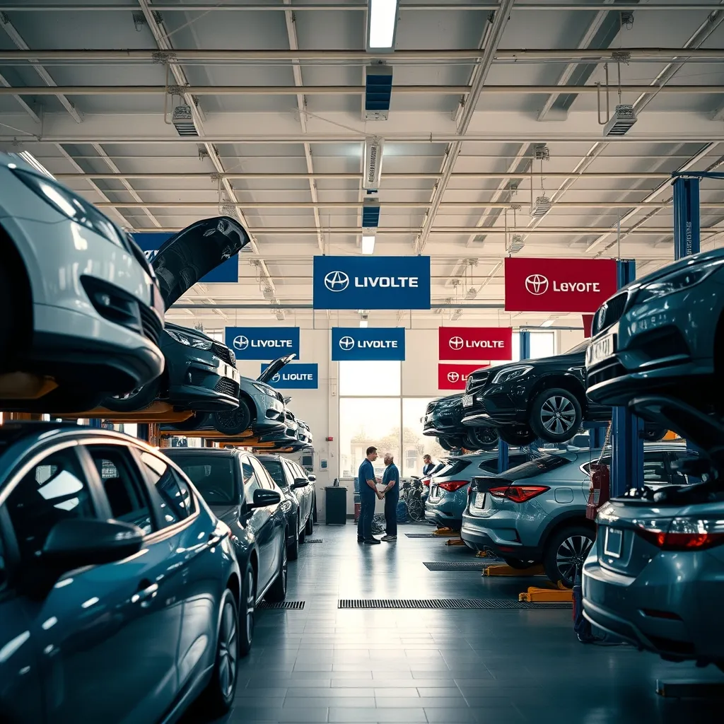 Centre auto équipé pour la vidange de boîte automatique sur différents véhicules