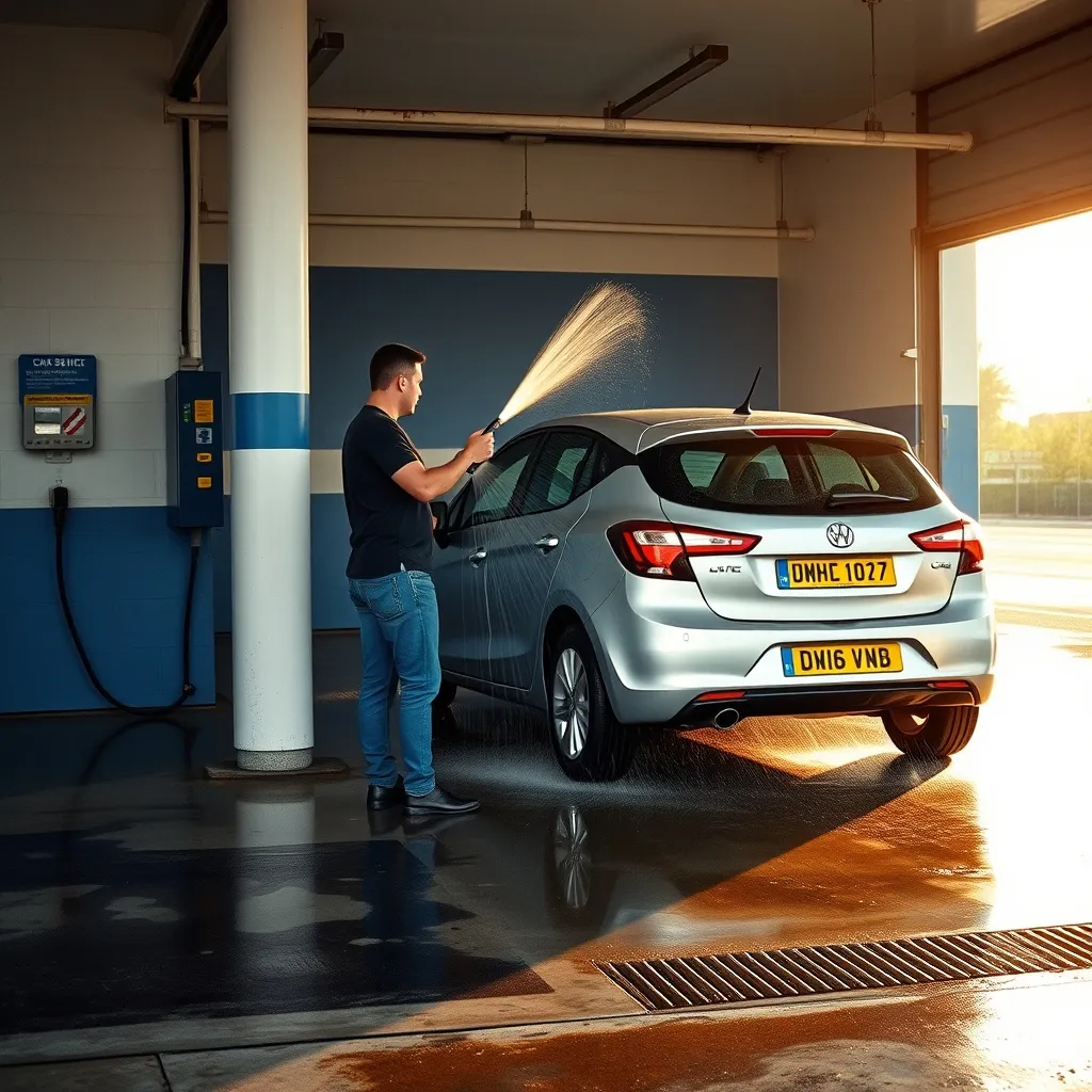 Piste de lavage haute pression en libre-service pour un nettoyage économique