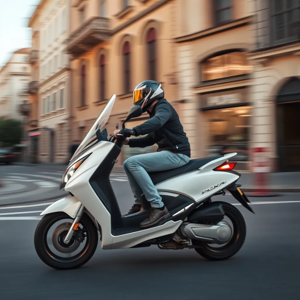 En ville, une moto 125 automatique offre une fluidité de conduite incomparable