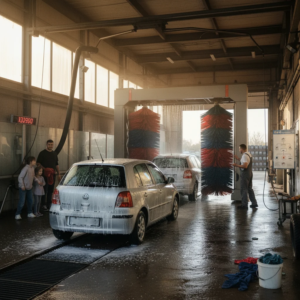 Lavage auto à rouleau : prix, avantages et inconvénients