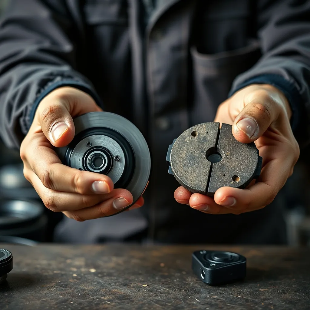 Comparer une plaquette de frein OEM et une pièce adaptable permet de voir les différences de finition