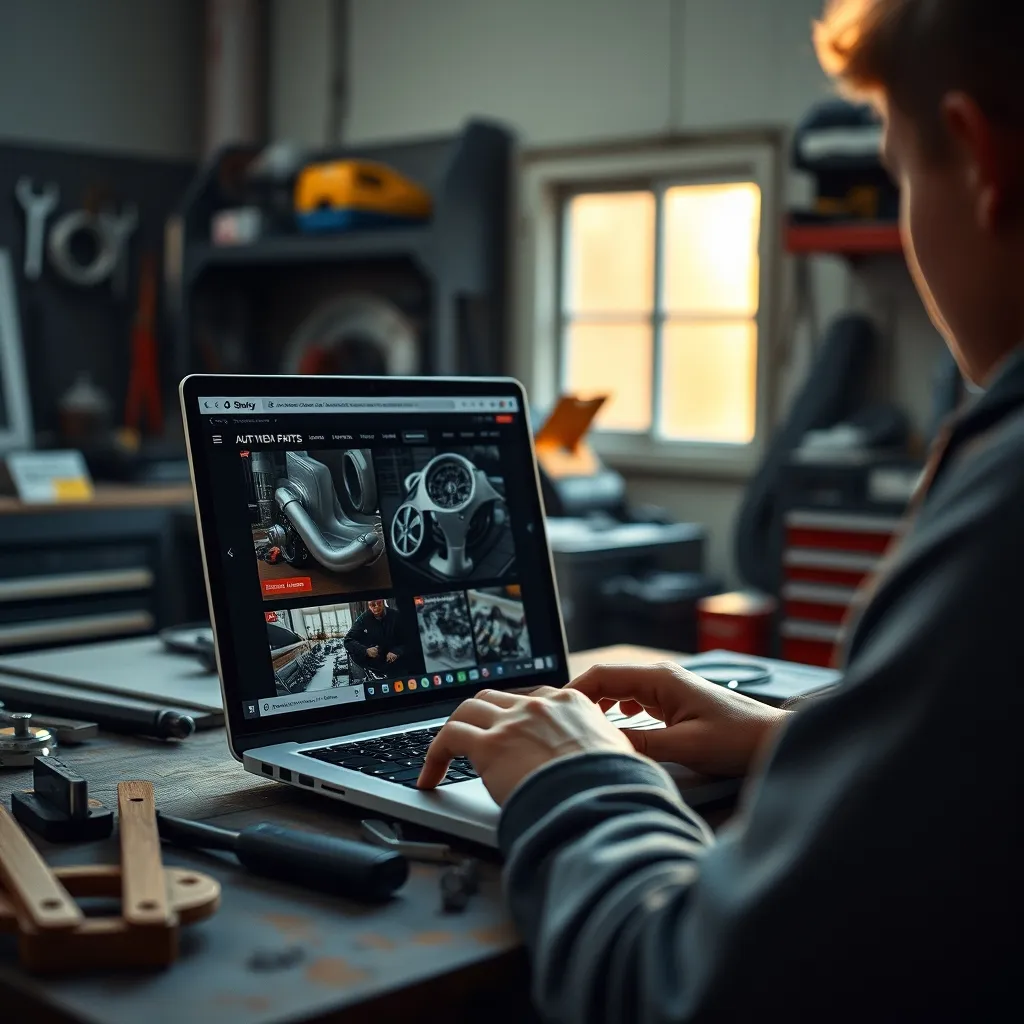 Commander ses pièces en ligne depuis l'atelier permet de comparer les prix en temps réel