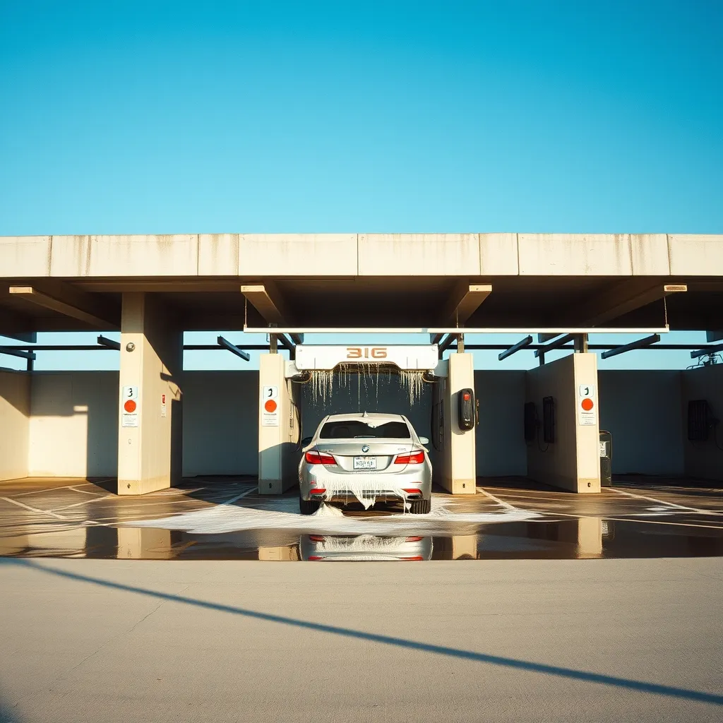 Vue d'ensemble des pistes de lavage libre-service Starwash
