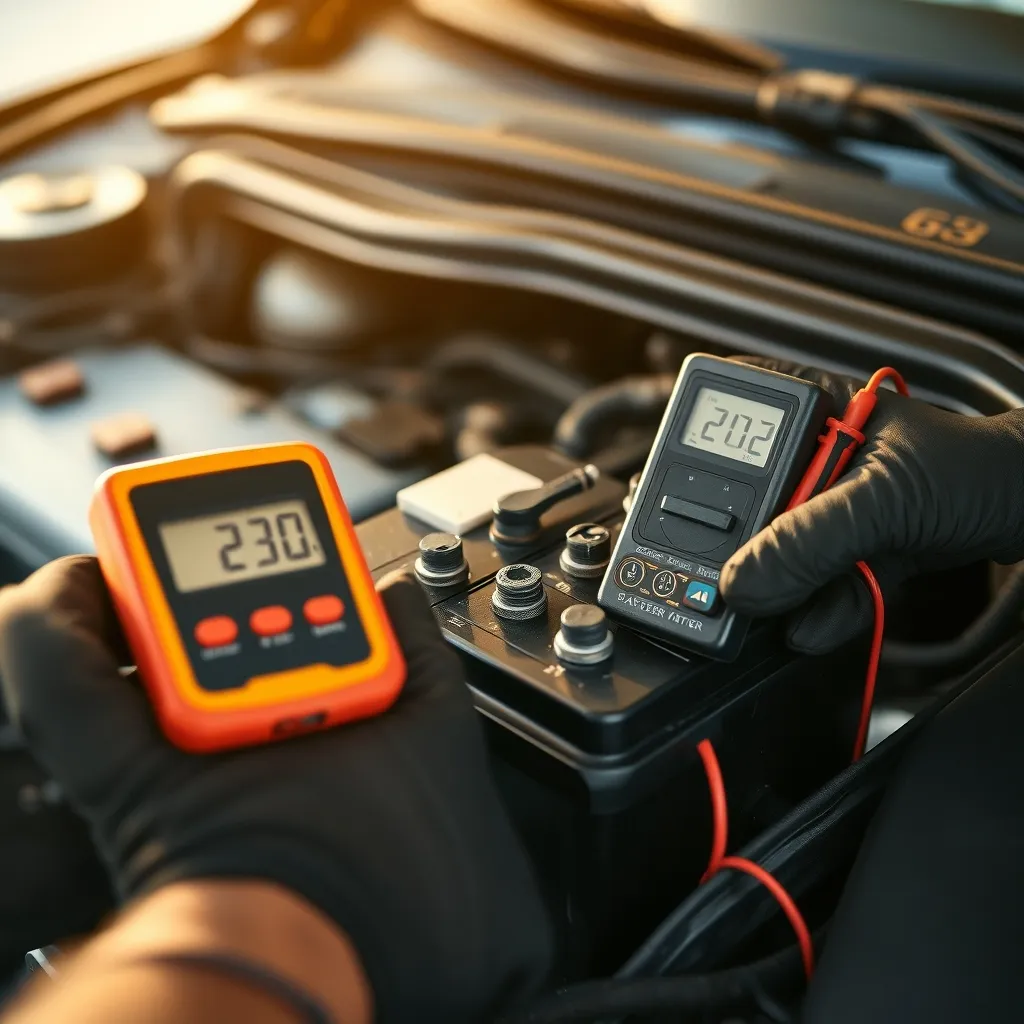 Le test de tension au multimètre permet de vérifier l'état de la batterie en quelques secondes