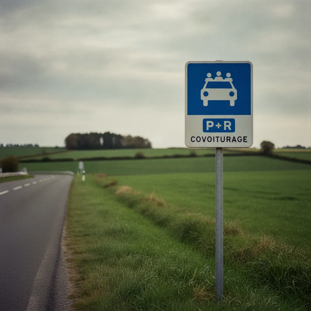 La signalisation routière guide les automobilistes vers l'aire du Perray depuis la RN12