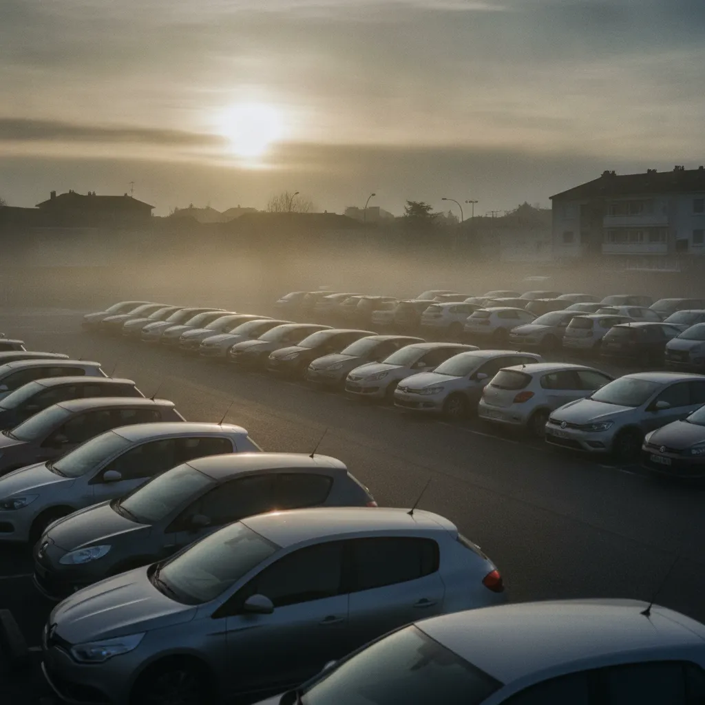 Aux heures de pointe, le parking de covoiturage se remplit rapidement dès 7h30