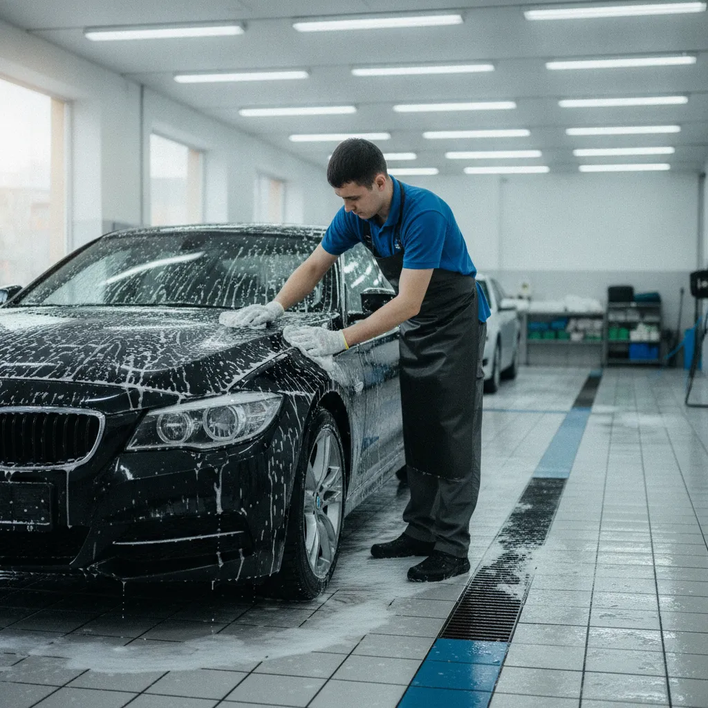 Le lavage à la main offre une finition supérieure pour les carrosseries exigeantes