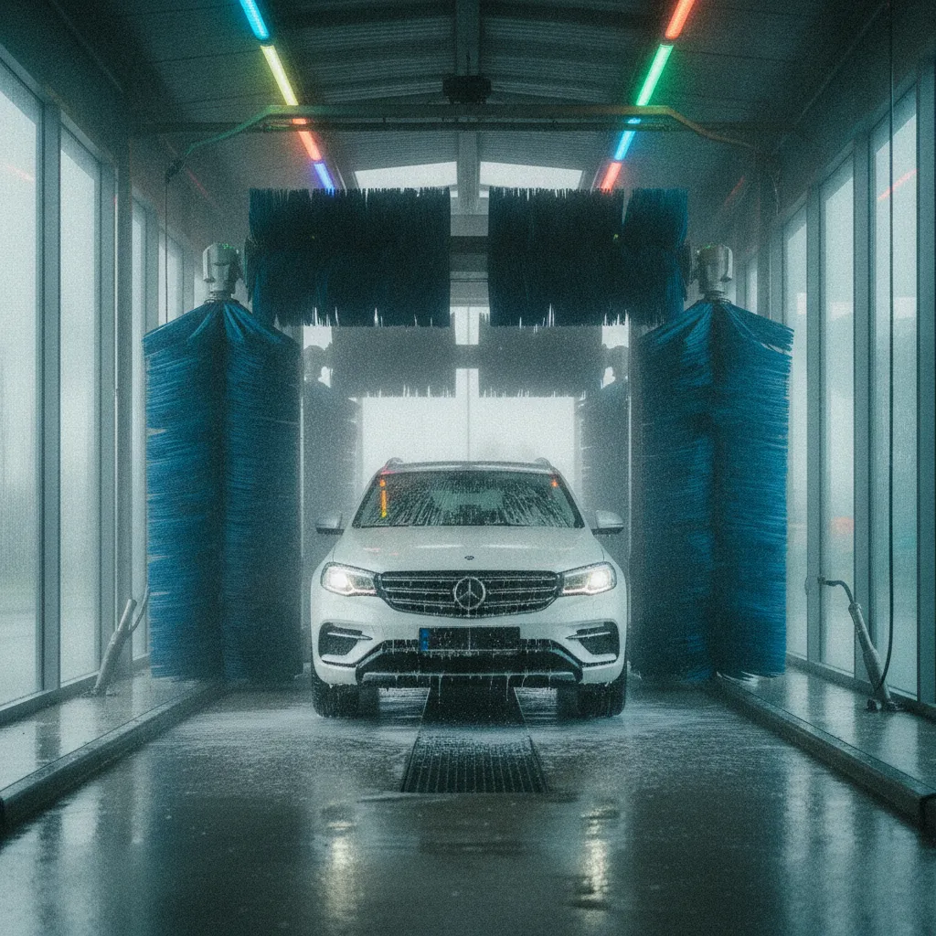Les portiques automatiques modernes combinent efficacité et respect de la carrosserie