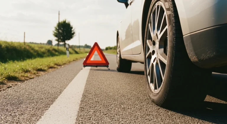 Pneu crevé sur la route : roue de secours, bombe anti-crevaison ou assistance