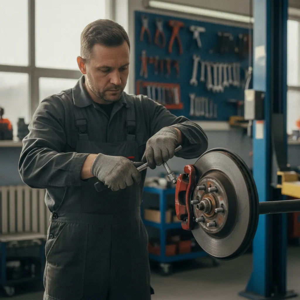 Le repousse-piston est l'outil indispensable pour remonter l'étrier sur des plaquettes neuves