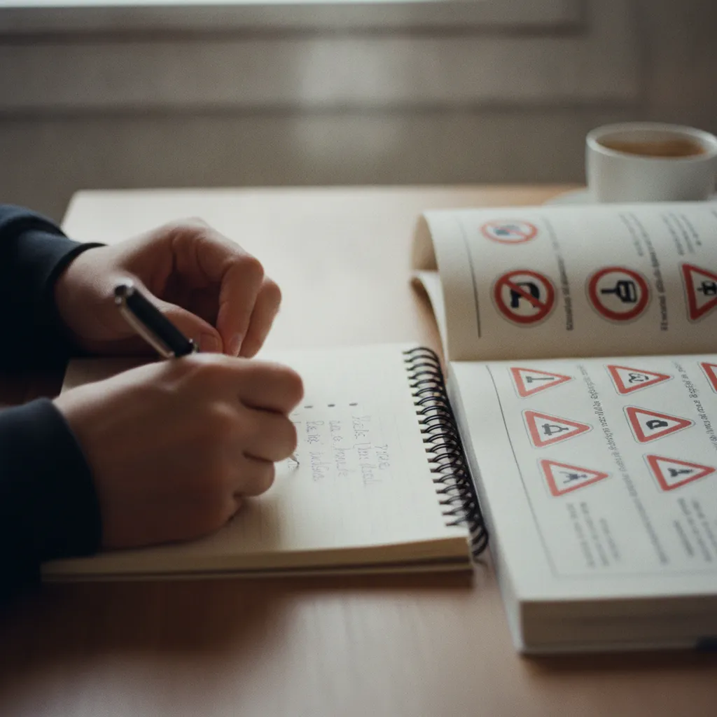 Prendre des notes pendant la lecture renforce la mémorisation des règles du code de la route
