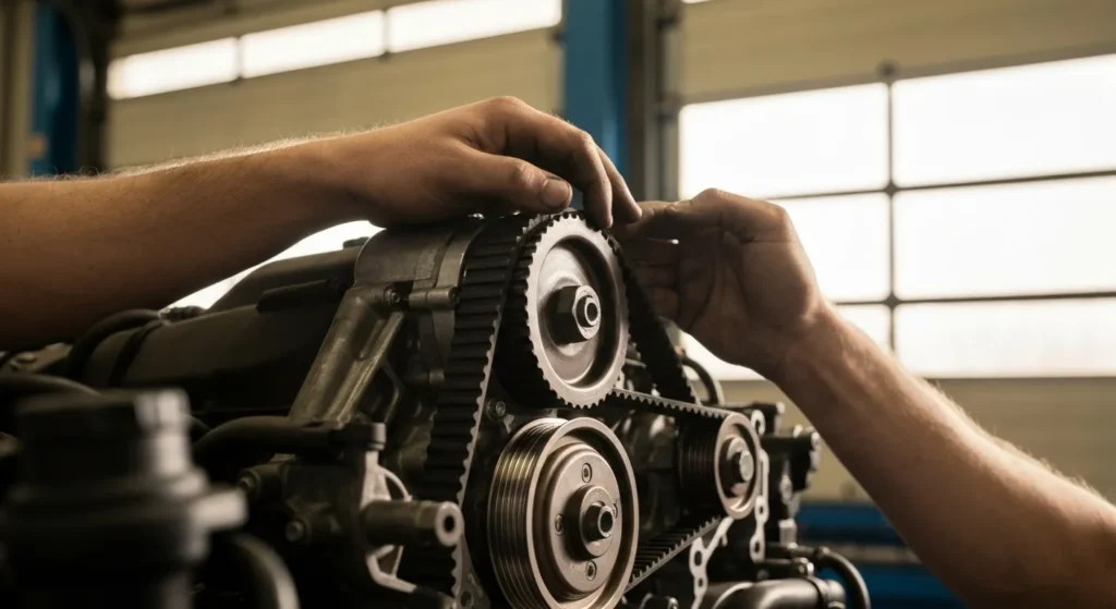 Le changement de courroie de distribution nécessite entre 3 et 6 heures de travail selon le moteur