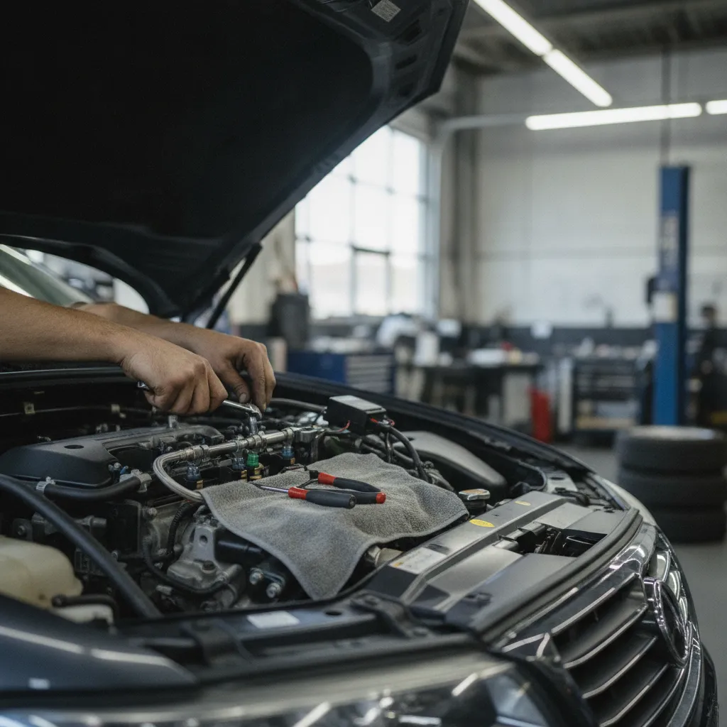 L'installation d'un boîtier E85 homologué se fait en atelier par un professionnel agréé