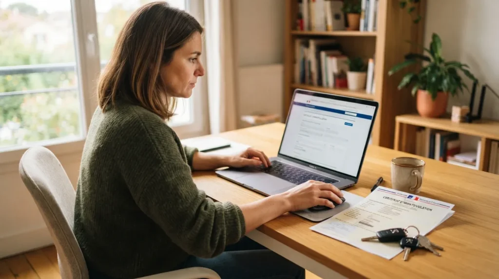 Demande de carte grise en ligne après l'achat d'un véhicule d'occasion